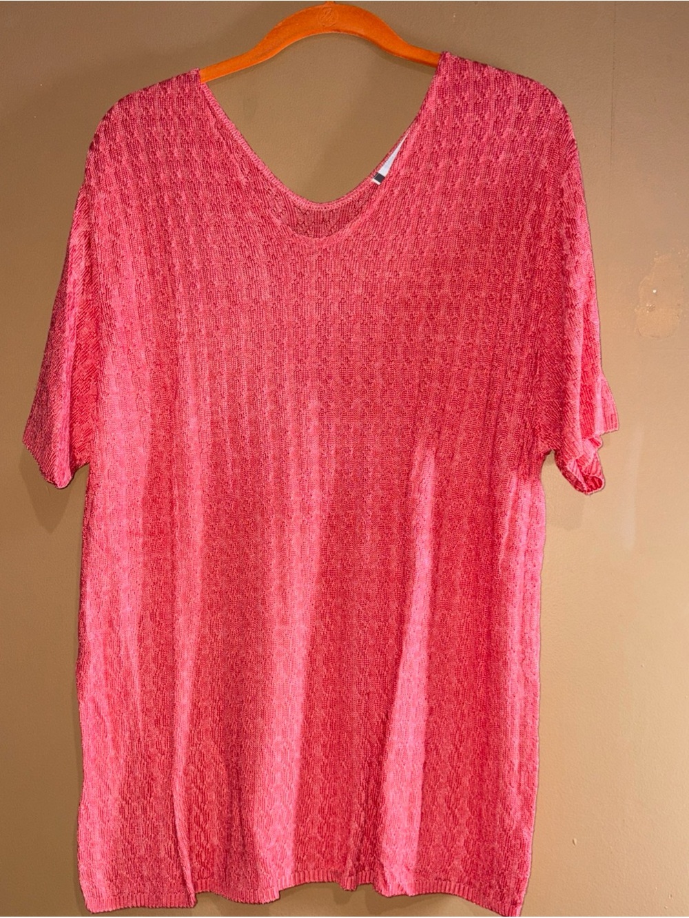 HC827 Aboutface Short Sleeve Pink Inn Color Size 1X
